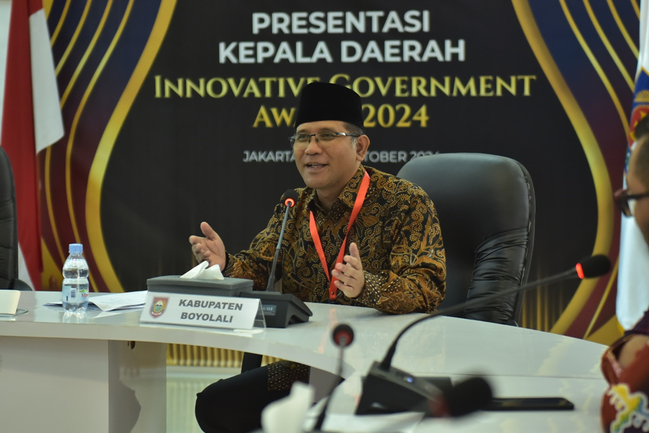 KABUPATEN BOYOLALI, DENGAN INOVASI BI-SMART SEBAGAI UJUNG TOMBAK TRANSFORMASI DIGITAL DAN PROGRAM BOYOLALI KAYA CERITA SEBAGAI UPAYA PELESTARIAN WARISAN BUDAYA, BERHASIL MENCURI PERHATIAN DALAM AJANG INNOVATIVE GOVERNMENT AWARD 2024